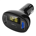 Szybka Ładowarka Samochodowa Saii QC3.0 Podwójny Port USB & Type-C - 32W