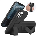 iPhone 12/12 Pro Saii Silicone Case with Hand Strap - Black