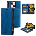 Etui z Portfelem Saii Zipper - iPhone 13 Mini - Niebieskie
