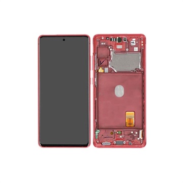 Samsung Galaxy S20 FE Panel Przedni i Wyświetlacz LCD GH82-24220E - Cloud Red