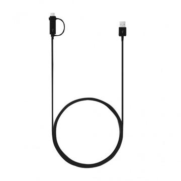 Kabel Samsung Combo EP-DG950DBE - USB-C i MicroUSB - 1.4m - luzem - czarny