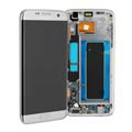 Samsung Galaxy S7 Edge Przedni Panel & Wyświetlacz LCD GH97-18533B - Srebrny
