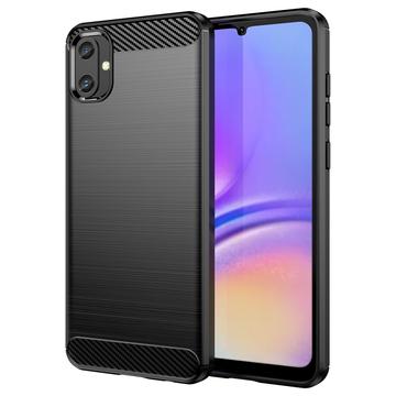 Szczotkowane Etui z TPU do Samsung Galaxy A05 - Włókno Węglowe
