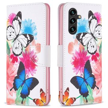 Samsung Galaxy A05s Etui z Portfelem z Serii Wonder - Motyle