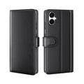 Samsung Galaxy A06 5G Skórzane Etui-portfel z Podpórką - Czarne