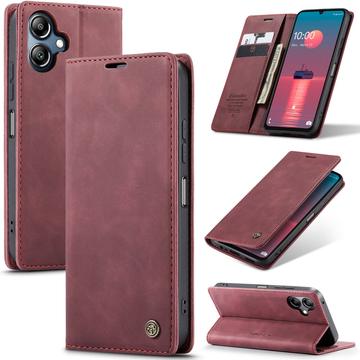 Samsung Galaxy A06 Etui z Portfelem Caseme 013 - Czerwone Wino