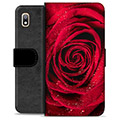 Etui Portfel Premium - Samsung Galaxy A10 - Róża