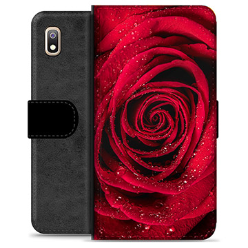 Etui Portfel Premium - Samsung Galaxy A10 - Róża
