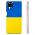 Etui TPU Flaga Ukrainy - Samsung Galaxy A12 - Żółć i błękit