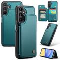 Etui Caseme C22 na karty RFID do Samsung Galaxy A15 - zielone