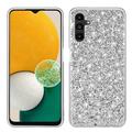 Hybrydowe Etui z Serii Glitter do Samsung Galaxy A15 - Srebrny