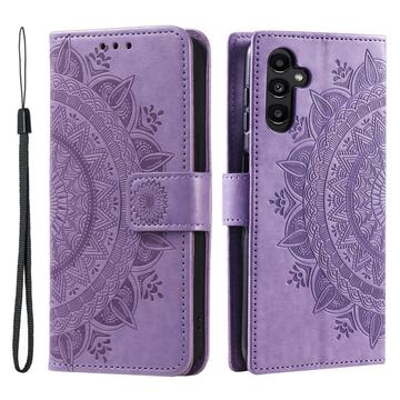Samsung Galaxy A16 Etui z Portfelem z Serii Mandala - Fiolet