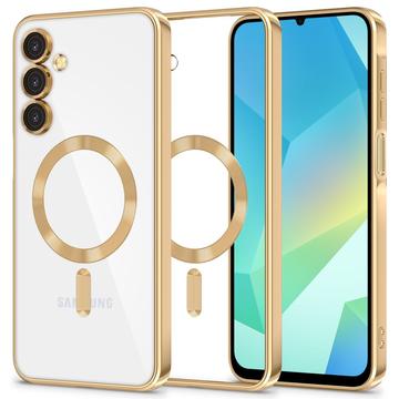 Samsung Galaxy A16 Tech-Protect MagFlex Etui - kompatybilny z MagSafe - Przezroczysty / Złoto