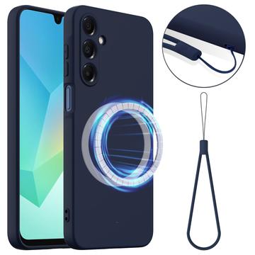 Samsung Galaxy A17 Etui z Płynnego Silikonu - kompatybilne z MagSafe - Ciemnoniebieski