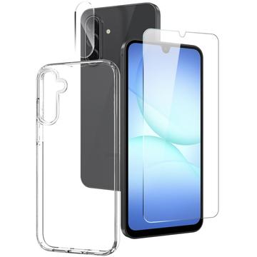 Zestaw ochronny Samsung Galaxy A17 Northjo 3 w 1 - przezroczysty