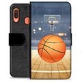 Etui Portfel Premium - Samsung Galaxy A20e - Koszykówka