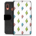 Etui Portfel Premium - Samsung Galaxy A20e - Błyskawice