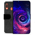 Etui Portfel Premium - Samsung Galaxy A20e - Galaktyka