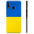 Etui TPU Flaga Ukrainy - Samsung Galaxy A20e - Żółć i błękit