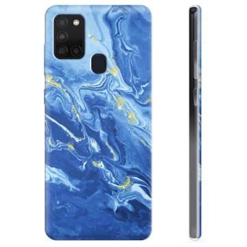 Etui TPU - Samsung Galaxy A21s - Kolorowy Marmur