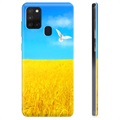 Etui TPU Ukraina - Samsung Galaxy A21s - Pole pszenicy