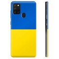 Etui TPU Flaga Ukrainy - Samsung Galaxy A21s - Żółć i błękit
