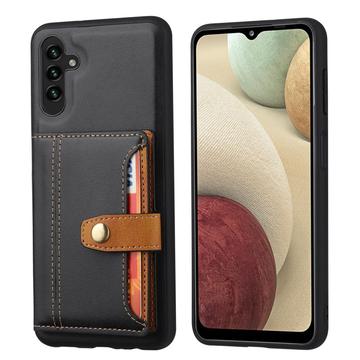 Samsung Galaxy A24 4G Retro Style Etui z Portfel - Czarne