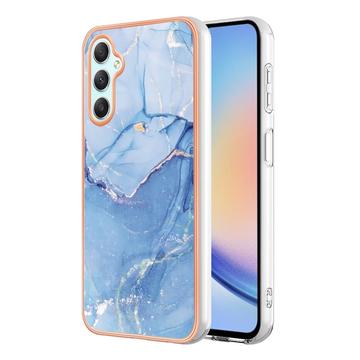 Samsung Galaxy A25 - Galwanizowane Etui IMD z TPU z Deseniem Marmuru