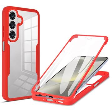 Samsung Galaxy A26 Etui z Serii 360 Protection - Czerwień / Przezroczyste