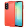 Samsung Galaxy A26 Szczotkowane Etui z TPU - Włókno Węglowe