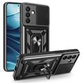 Samsung Galaxy A26 Hybrydowe Etui z Pierścieniem Obrotowym z Osłoną Aparatu - Czerń