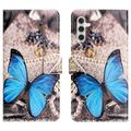 Samsung Galaxy A26 Etui Portfel Style Seria - Niebieski Motyl