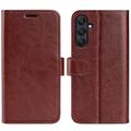 Etui Samsung Galaxy A26 Etui portfelowe z magnetycznym zamknięciem - brązowy