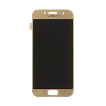 Samsung Galaxy A3 (2017) Wyświetlacz LCD - Złoty