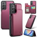 Etui Caseme C22 na karty RFID do Samsung Galaxy A34 5G - czerwone