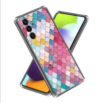 Samsung Galaxy A35 Stylish Ultracienkie Etui z TPU - Tęczowy Romb