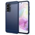 Samsung Galaxy A36/A56 Szczotkowane Etui z TPU - Włókno Węglowe
