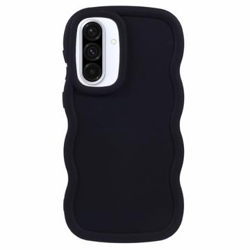 Etui TPU Samsung Galaxy A36/A56 Candy Color Wavy - Schwarz