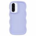 Etui TPU Samsung Galaxy A36 Candy Color Wavy - fioletowe
