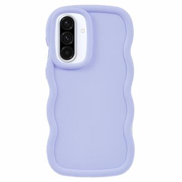 Etui TPU Samsung Galaxy A36 Candy Color Wavy - fioletowe