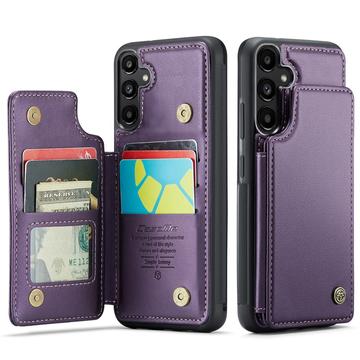 Etui Caseme C22 na karty RFID do Samsung Galaxy A36 - fioletowe