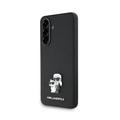 Samsung Galaxy A36 Karl Lagerfeld Saffiano Metal Karl and Choupette Etui - Czerń