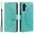 Samsung Galaxy A36 Etui z Portfelem z Serii Mandala - Zieleń
