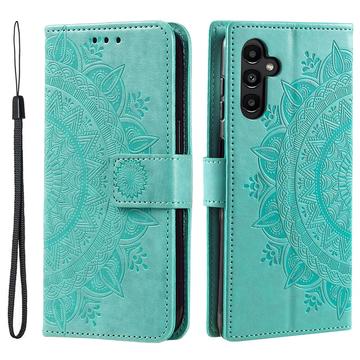 Samsung Galaxy A36 Etui z Portfelem z Serii Mandala - Zieleń