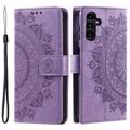 Samsung Galaxy A36 Etui z Portfelem z Serii Mandala - Fiolet