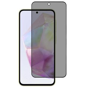 Samsung Galaxy A36/A56 Pełne Zabezpieczenie Ekranu ze Szkła Hartowanego Privacy - Czarna Krawędź
