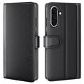 Samsung Galaxy A36/A56 Skórzane Etui-portfel z Podpórką - Czarne