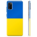 Etui TPU Flaga Ukrainy - Samsung Galaxy A41 - Żółć i błękit