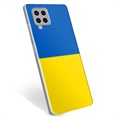 Etui TPU Flaga Ukrainy - Samsung Galaxy A42 5G - Żółć i błękit
