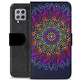 Etui Portfel Premium - Samsung Galaxy A42 5G - Kolorowa Mandala